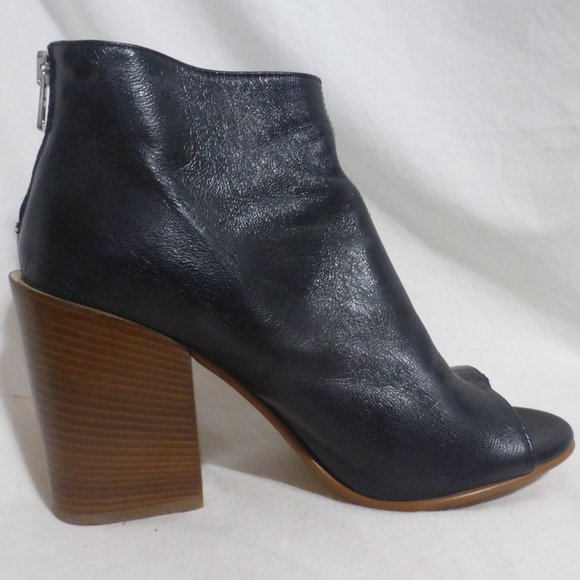 RUDSAK, size 37, open toe heels, zip back, Made In Italy, GUC - Picture 7 of 15